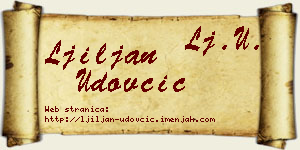 Ljiljan Udovčić vizit kartica
